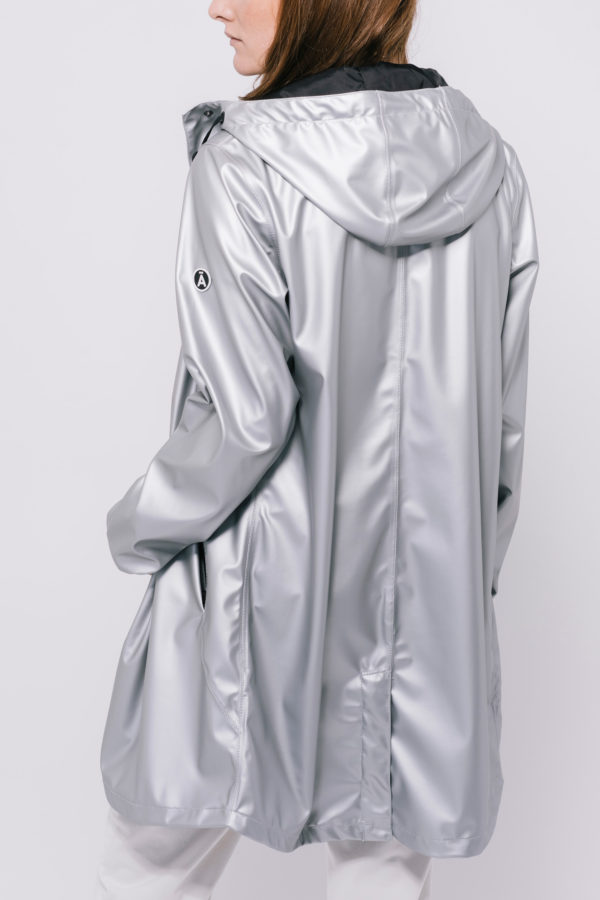 Silver hot sale long jacket