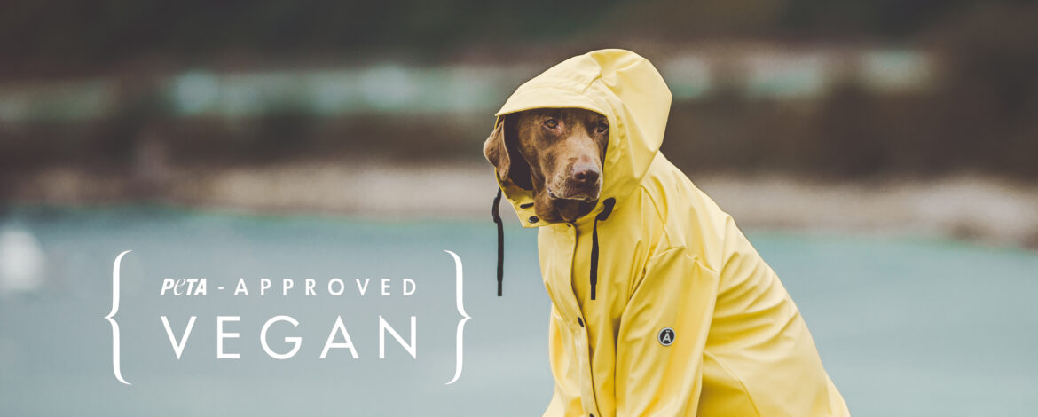 TANTÄ RAINWEAR:          VEGAN CERTIFIED BY PETA