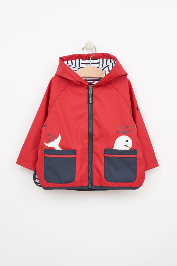 RED BABY RAINCOAT CERFONTAINE