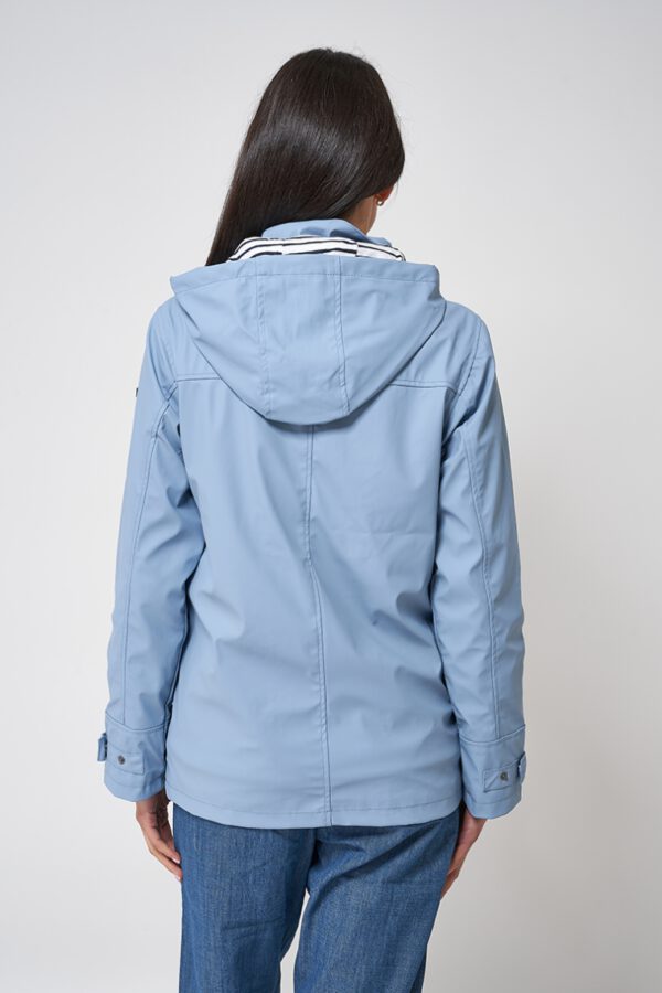 MIRAGE-BLUE LADIES RAINCOAT HINDELOOPEN