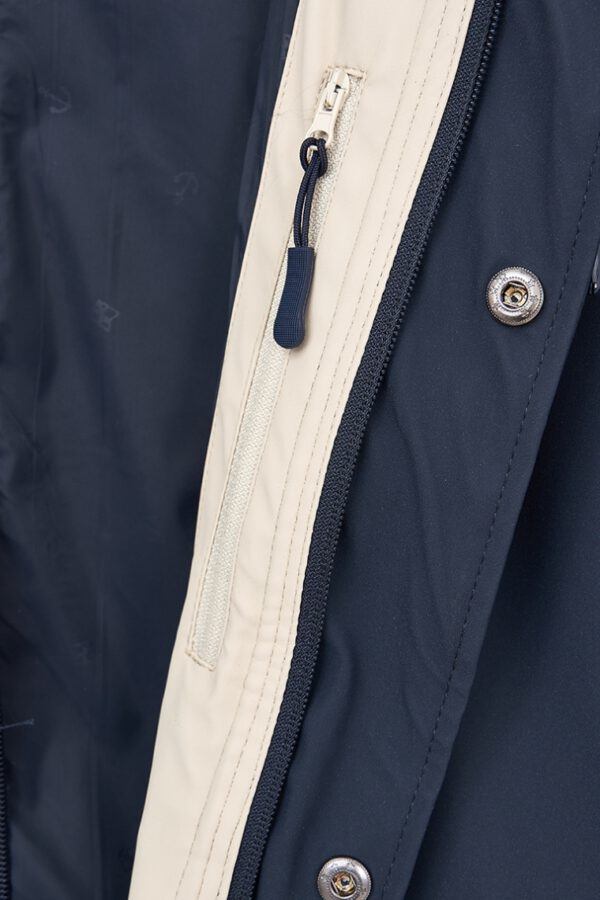 NAVY-BLUE MEN'S RAINCOAT KOKSIJDE