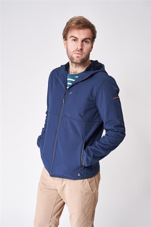 Navy Men's Softshell Jacket