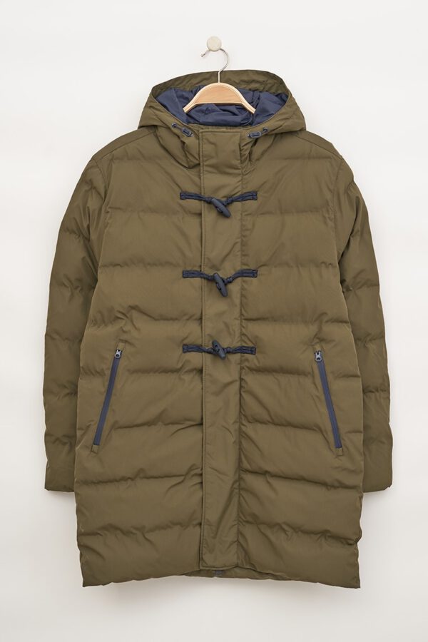 Khaki padded parka Bloemendaal